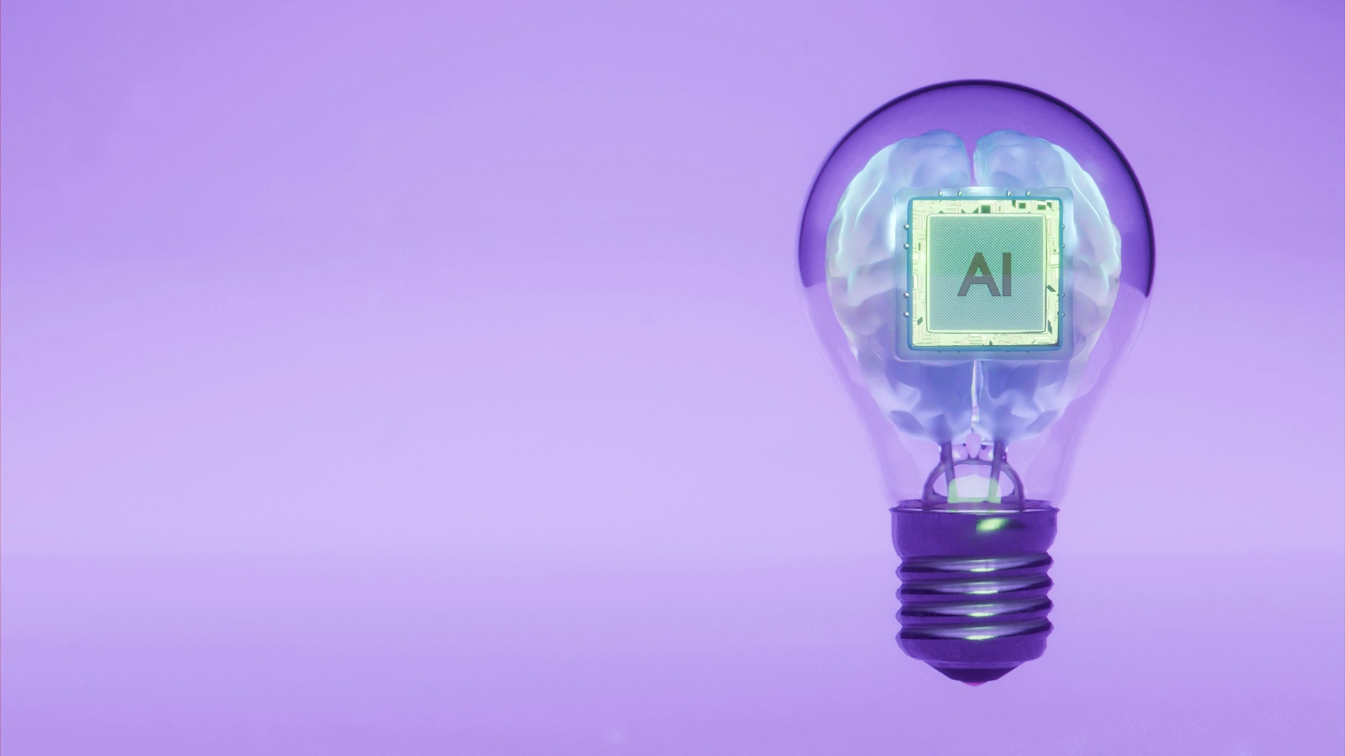 Virtual Freelance Solutions - virtualfreelancesolutions.com - How to Use AI to Write Shopify Product Descriptions in Bulk - AI brain inside lightbulb representing artificial intelligence for content creation